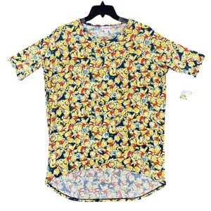 LuLaRoe Disney Shirt Womens S‎ Donald Duck Graphic Tee Allover Print NWT